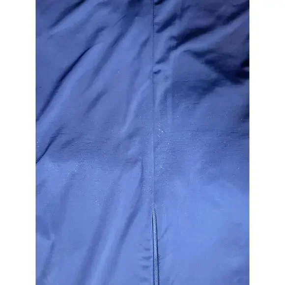 Reiss Topaz Blue Textured Fit & Flare Dress Sleeveless - Picture 8 of 9